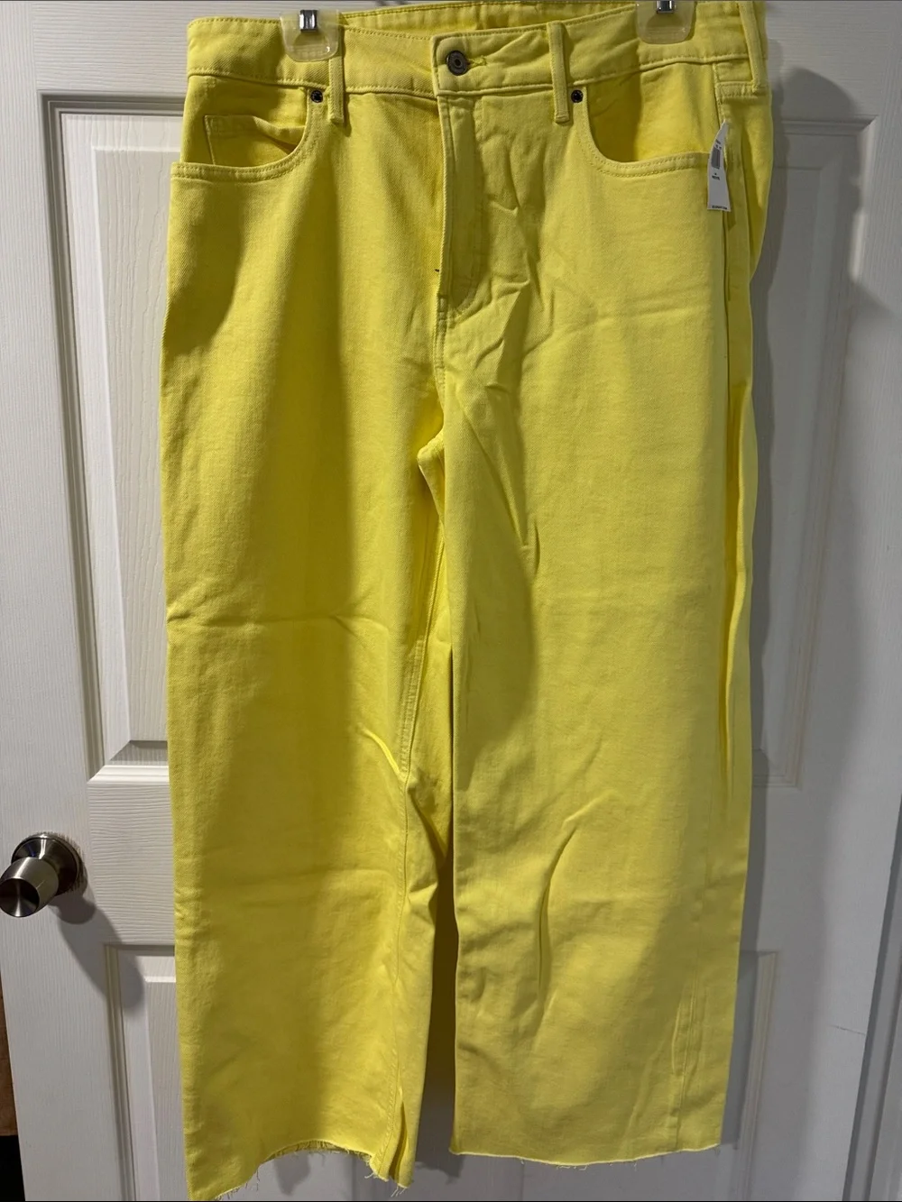 Old Navy Yellow Wide-Leg Jeans - Picture 1 of 4